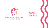 Pink Child Daycare  Business Card