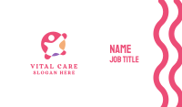 Pink Child Daycare  Business Card