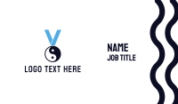 Chinese Yin & Yang Medal Business Card