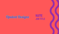 Retro Pop Wordmark Business Card Image Preview