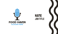 Food Radio Microphone Business Card Image Preview