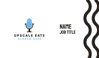 Food Radio Microphone Business Card Image Preview