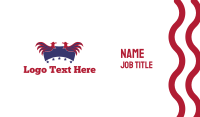 Patriotic Birds Business Card Design