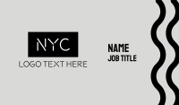 New York City Business Card example 3