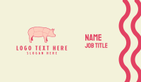 Pig Butcher Meat Shop Business Card Design