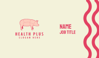 Pig Butcher Meat Shop Business Card