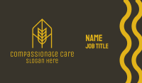 Orange Wheat Arch Business Card Design