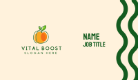 Minimalist Orange Fruit Business Card Image Preview