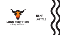 Texas Bull Skull Business Card