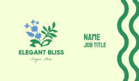 Blue Flower Garden Business Card