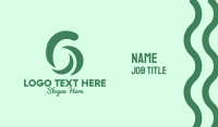 Green Six Spa Business Card