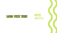 Green & Childish Business Card Design