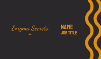 Elegant Cursive  Wordmark Business Card Image Preview