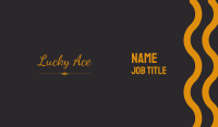 Elegant Cursive  Wordmark Business Card Image Preview