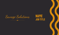 Elegant Cursive  Wordmark Business Card Image Preview