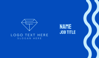 Blue Diamond Letter C Business Card