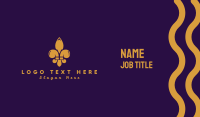 Fleur De Lis Emblem Business Card