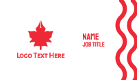 Canadian Writer Business Card Design