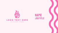 Pink Cupcake Business Card