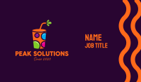Colorful Reusable Drink Cup Business Card
