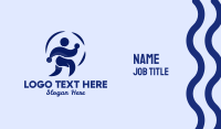 Person Jogging Exercise  Business Card