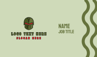 Esports Gaming Warrior Helmet Business Card