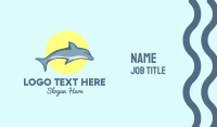 Dolphin Sun Business Card Design