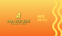Orange And Yellow Business Card example 3