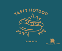 Tasty Hotdog Facebook Post