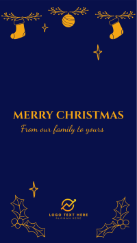 Ornamental Christmas Greeting Instagram Story Design