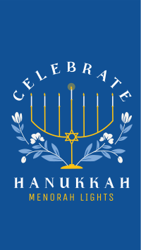 Hanukkah Light Instagram Story