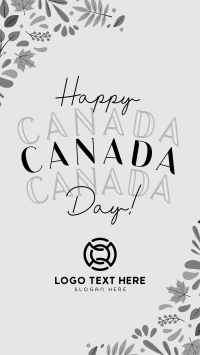 Floral Canada Day Instagram Reel Image Preview