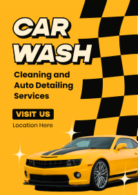 Carwash Cleaning Service Flyer