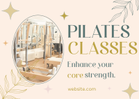 Pilates Classes Postcard Design