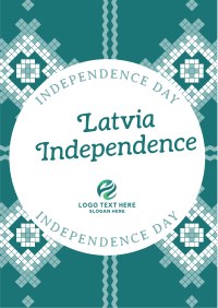 Traditional Latvia Independence Flyer