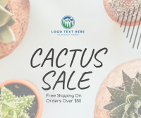 Cactus Sale Facebook Post