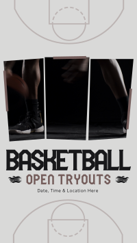 Basketball Ongoing Tryouts Instagram Story