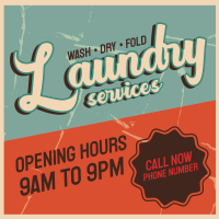 Vintage Wash Instagram Post Design