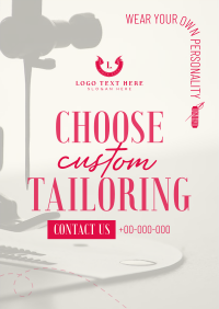 Choose Custom Tailoring Flyer