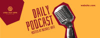 Daily Podcast Cutouts Facebook Cover Design