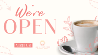 Cafe Opening Announcement Facebook Event Cover