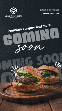 Burgers & More Coming Soon Instagram Story