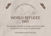 World Refugee Support Postcard