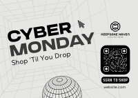 Cyber Monday  Flash Sale Postcard Image Preview