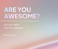 Are You Awesome? Facebook Post Image Preview