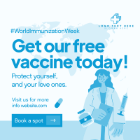 Free Vaccine Shots Instagram Post