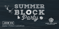 Floating Summer Party Twitter Post