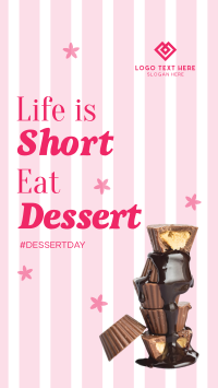 Dessert Life Quote Instagram Reel