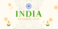 Decorative India Day Twitter Post