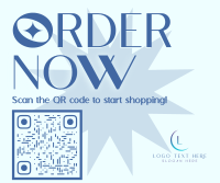 QR Scan Order Facebook Post Design